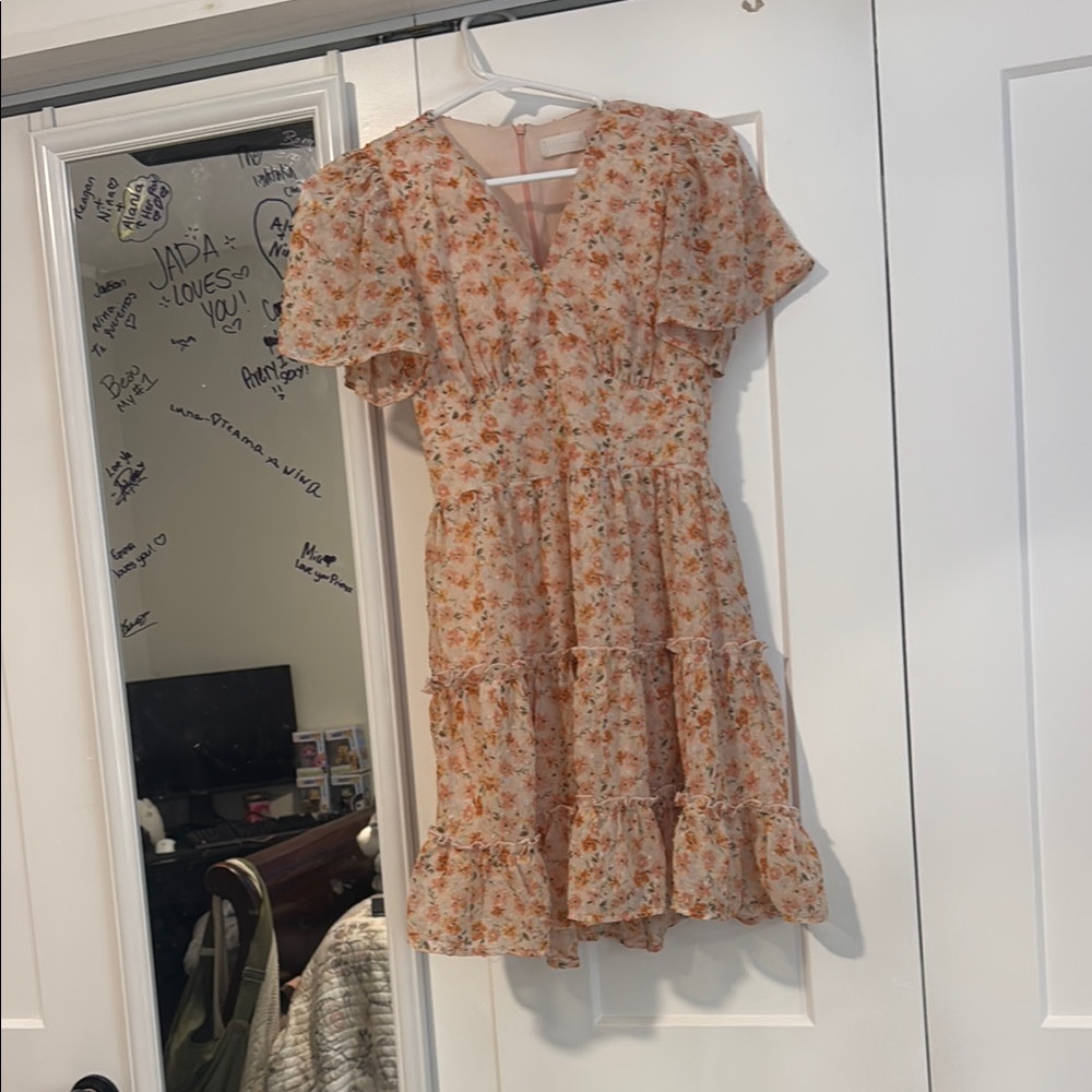 Altar'd State Floral Puff Sleeve Dress